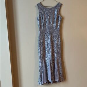 Melanie Lyne - Violets & Roses Brand - Elegant Gray Sleeveless Dress